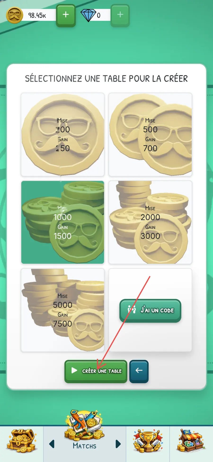 شاشة "Jouer avec des amis" فToutiGame باش تدير طابلة خاصة ديال التوتي